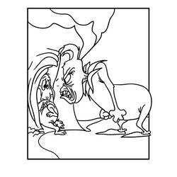 Dessin à colorier: Grinch (Films d'Animation) #188368 - Coloriages à Imprimer Gratuits