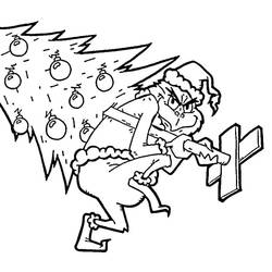 Dessin à colorier: Grinch (Films d'Animation) #188374 - Coloriages à Imprimer Gratuits