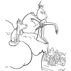 Coloriage Grinch (Films d'Animation) #188380 à imprimer et colorier