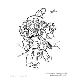 Dessin à colorier: Histoire de jouets (Toy Story) (Films d'animation) #72456 - Coloriages à Imprimer Gratuits