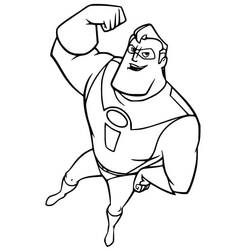 Dessin à colorier: Indestructibles (Films d'Animation) #179698 - Coloriages à Imprimer Gratuits