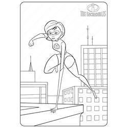 Dessin à colorier: Indestructibles (Films d'Animation) #179708 - Coloriages à Imprimer Gratuits