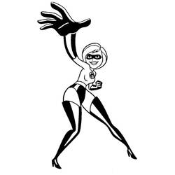 Dessin à colorier: Indestructibles (Films d'Animation) #179709 - Coloriages à Imprimer Gratuits