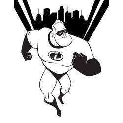 Dessin à colorier: Indestructibles (Films d'Animation) #179726 - Coloriages à Imprimer Gratuits