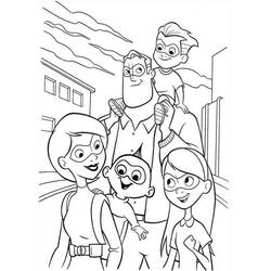 Dessin à colorier: Indestructibles (Films d'Animation) #179727 - Coloriages à Imprimer Gratuits