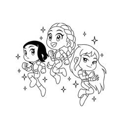 Dessin à colorier: KPop Demon Hunters (Films d'Animation) #221155 - Coloriages à Imprimer Gratuits