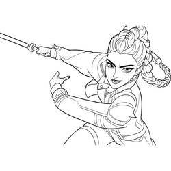 Dessin à colorier: KPop Demon Hunters (Films d'Animation) #221182 - Coloriages à Imprimer Gratuits