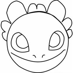 Dessin à colorier: Krokmou (Toothless) (Films d'Animation) #179865 - Coloriages à Imprimer Gratuits