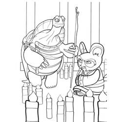 Coloriage à imprimer Kung Fu Panda (Films d'Animation) #197625 pour enfants et adultes