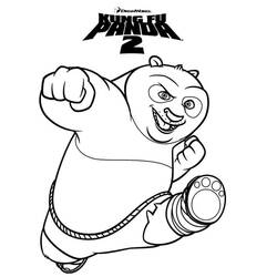 Coloriage Kung Fu Panda (Films d'Animation) #197631 à imprimer et colorier