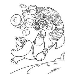 Coloriage Kung Fu Panda (Films d'Animation) #197634 à imprimer et colorier