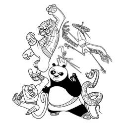 Coloriage Kung Fu Panda (Films d'Animation) #197642 à imprimer et colorier