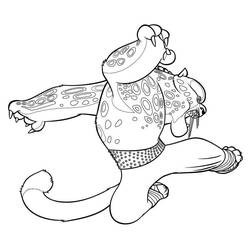 Joli coloriage Kung Fu Panda (Films d'Animation) #197645, prêt à imprimer