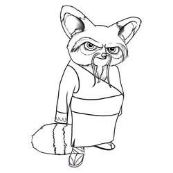 Coloriage Kung Fu Panda (Films d'Animation) #197647 à imprimer et colorier