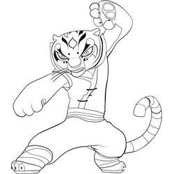 Dessin à colorier Kung Fu Panda (Films d'Animation) #197649, gratuit à imprimer