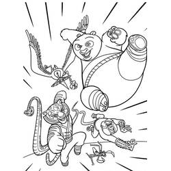 Coloriage Kung Fu Panda (Films d'Animation) #197652 à imprimer et colorier