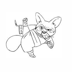 Dessin à colorier: Kung Fu Panda (Films d'animation) #73314 - Coloriages à imprimer