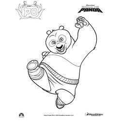 Dessin à colorier: Kung Fu Panda (Films d'animation) #73338 - Coloriages à imprimer