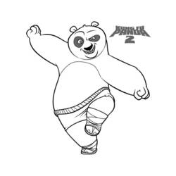 Dessin à colorier: Kung Fu Panda (Films d'animation) #73398 - Coloriages à imprimer