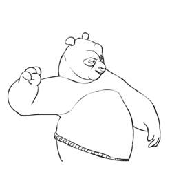 Dessin à colorier: Kung Fu Panda (Films d'animation) #73409 - Coloriages à Imprimer Gratuits