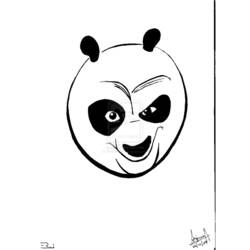 Dessin à colorier: Kung Fu Panda (Films d'animation) #73471 - Coloriages à imprimer