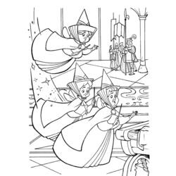 Dessin à colorier: La Belle au bois dormant (Films d'animation) #130863 - Coloriages à Imprimer Gratuits