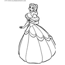 Dessin à colorier: La Belle et la Bête (Films d'animation) #130881 - Coloriages à imprimer