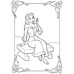 Dessin à colorier: La Belle et la Bête (Films d'animation) #131043 - Coloriages à Imprimer Gratuits