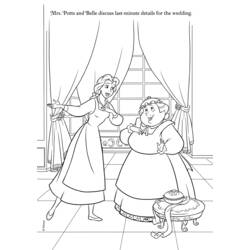 Dessin à colorier: La Belle et la Bête (Films d'animation) #131057 - Coloriages à Imprimer Gratuits