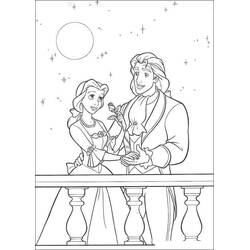 Coloriage La Belle et la Bête (Films d'Animation) #182122 à imprimer et colorier