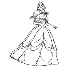 Coloriage La Belle et la Bête (Films d'Animation) #182138 à imprimer et colorier