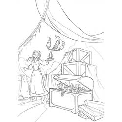 Coloriage La Belle et la Bête (Films d'Animation) #182146 à imprimer et colorier
