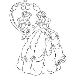 Coloriage La Belle et la Bête (Films d'Animation) #182147 à imprimer et colorier