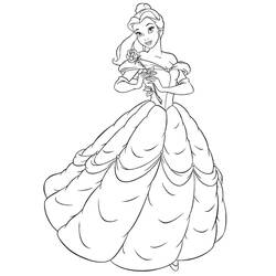 Coloriage La Belle et la Bête (Films d'Animation) #182149 à imprimer et colorier