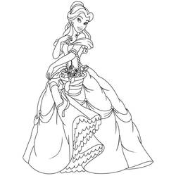 Coloriage La Belle et la Bête (Films d'Animation) #182152 à imprimer et colorier