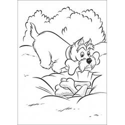 Coloriage La Belle et le Clochard (Films d'Animation) #206455, dessin gratuit prêt à imprimer