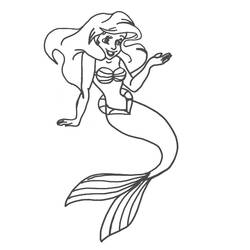 Dessin à colorier: La Petite Sirène (Films d'animation) #127292 - Coloriages à imprimer
