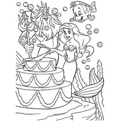 Dessin à colorier: La Petite Sirène (Films d'animation) #127406 - Coloriages à Imprimer Gratuits