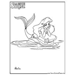 Dessin à colorier: La Petite Sirène (Films d'animation) #127426 - Coloriages à Imprimer Gratuits
