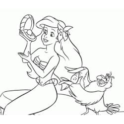 Dessin à colorier: La Petite Sirène (Films d'animation) #127430 - Coloriages à Imprimer Gratuits