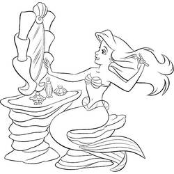 Dessin à colorier: La Petite Sirène (Films d'animation) #127448 - Coloriages à imprimer