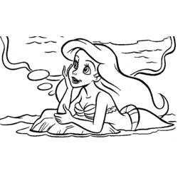 Dessin à colorier: La Petite Sirène (Films d'animation) #127465 - Coloriages à imprimer