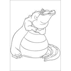 Dessin à colorier: La Princesse et la Grenouille (Films d'Animation) #208981 - Coloriages à Imprimer Gratuits