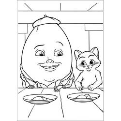 Dessin à colorier: Le Chat potté (Films d'Animation) #206789 - Coloriages à Imprimer Gratuits