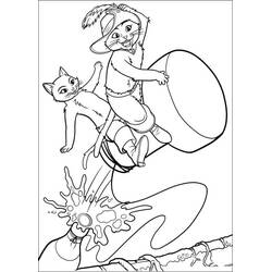 Dessin à colorier: Le Chat potté (Films d'Animation) #206794 - Coloriages à Imprimer Gratuits