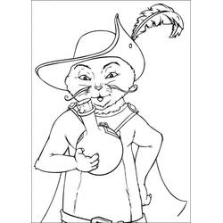 Dessin à colorier: Le Chat potté (Films d'Animation) #206796 - Coloriages à Imprimer Gratuits