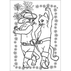 Dessin à colorier: Le Chat potté (Films d'Animation) #206800 - Coloriages à Imprimer Gratuits