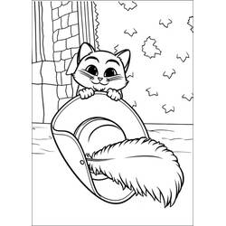 Dessin à colorier: Le Chat potté (Films d'Animation) #206807 - Coloriages à Imprimer Gratuits