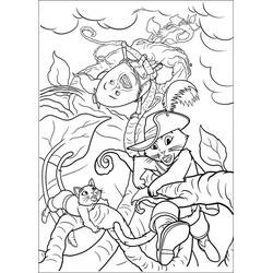 Dessin à colorier: Le Chat potté (Films d'Animation) #206808 - Coloriages à Imprimer Gratuits