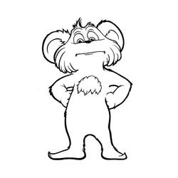 Coloriage Le Lorax (Films d'Animation) #203498 à imprimer et colorier